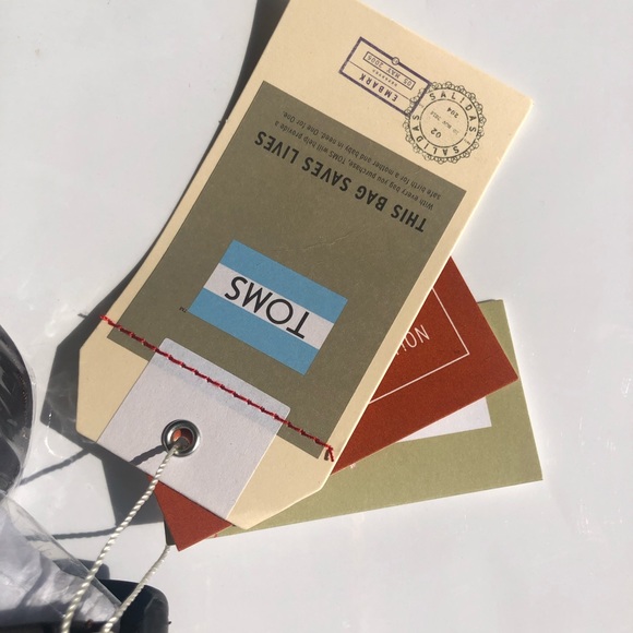 Tom’s NWT Multi Stripe Embellish Crossbody Shoulder Bag - Picture 6 of 6